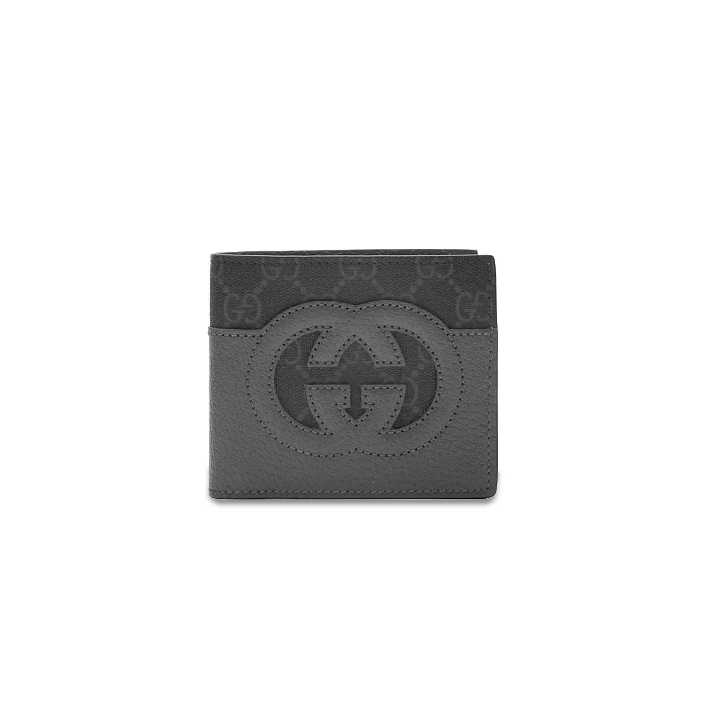 GUCCI CANVAS WITH LEATHER WALLET 701420 (21*9cm)